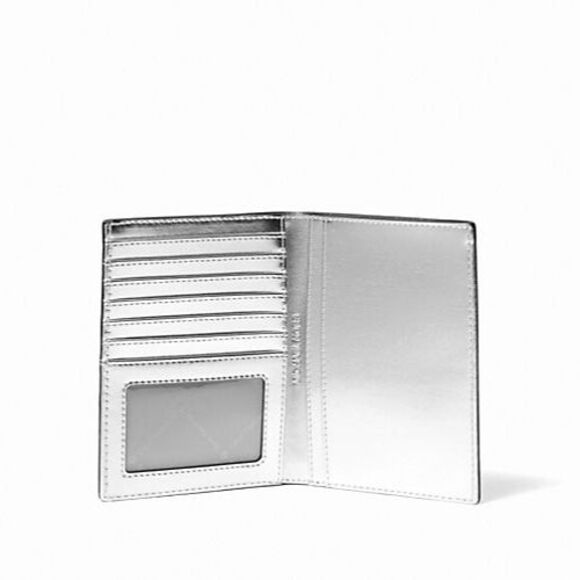 New Kate Spade Jet Set Travel Medium Embellished Logo Passport Case Optic White - Picture 2 of 3